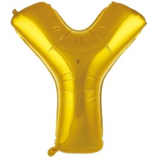 İKM Harf Folyo Balon 40 Inç Altın -Y-