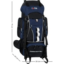 Cakard Extreme Outdoor 80+10 Litre Dağcı Sırt Çantası – Kamp, Trekking ve Hiking Için Profesyonel Sırt Çantası Lacivert