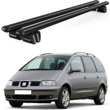 Today Auto Pençe Seat Alhambra Ara Atkı (2001-2010) Uyumlu Siyah Ara Atkı Port Bagaj Tavan Barı