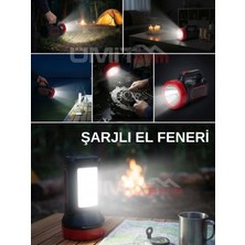 Endüstriyel Ümit Yapı Market Şarjlı LED El Feneri 3W 6500K Beyaz Işık – Taşınabilir Güçlü