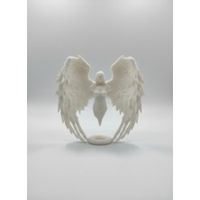 Celestial Guardian Melek Figürü - 11 cm Beyaz | Pla Premium Malzemeden 3D Üretim