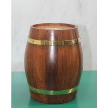 K-Yonlineticaret Pirinç Detaylı Fıçı Kumbara Model 3