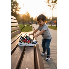 Enoch Örümcek Adam Figürlü Hava Kanallı File Dokulu ve Destekli Erkek Çocuk Ayakkabı