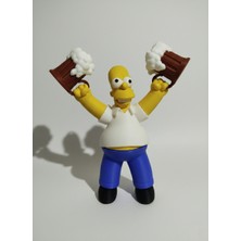 Homer Simpson Figürü - 22 cm | Pla Kaliteli 3D Üretim Koleksiyon Figürü