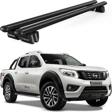 Today Auto Pençe Nissan Navara Ara Atkı (2016 ve Sonrası) Uyumlu Siyah Ara Atkı Port Bagaj Tavan Barı