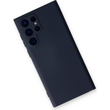 Najmaddin Newface Samsung Galaxy S24 Ultra Kılıf Nano Içi Kadife Silikon - Lacivert