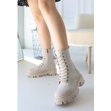 We&Me Flona Bej Cilt Bağcıklı Bot