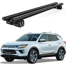 Today Auto Pençe Ssangyong Korando Ara Atkı (2019 ve Sonrası) Uyumlu Siyah Ara Atkı Port Bagaj Tavan Barı