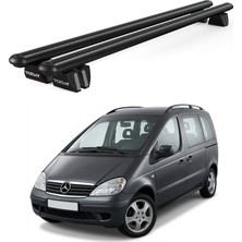 Today Auto Pençe Mercedes-Benz Vaneo Ara Atkı (W414) (2002-2005) Uyumlu Siyah Ara Atkı Port Bagaj Tavan Barı