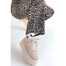 We&Me Muden Bej Süet Bağcıklı Bot