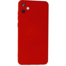 Najmaddin Newface Samsung Galaxy A05 Kılıf Nano Içi Kadife Silikon - Kırmızı