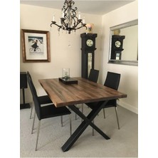 BRK Design Modern Ahşap Yemek Masası – Sağlam ve Uzun Ömürlü