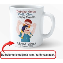 Babalar Günü Özel – Canım Babam Tasarımlı Porselen Kupa | Hediye Kupa