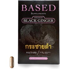 Based Supplements Black Ginger  (300MG, 30 Capsules) -Premium Thai Root Extract With 16% Methoxyflavones  11% Dmf - Traditional Asian Herb For Energy.