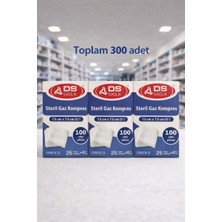 Ds Sağlık 7.5x7.5cm Steril Hidrofil Gazlı Bez 25 Li Paket  4 Kat