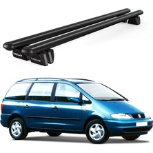Today Auto Pençe Seat Alhambra Ara Atkı (1996-2000) Uyumlu Siyah Ara Atkı Port Bagaj Tavan Barı