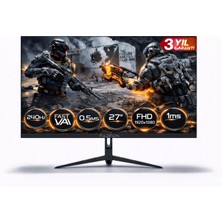 Fazeon X27F250S 27″ 240Hz 0.5ms Fast Va Fhd Hdmı*1 + Dp*1+Usb*1 Rgb Gamıng Monıtor