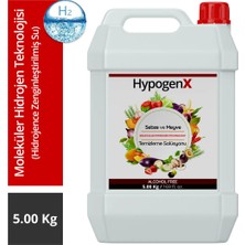 Hypogenx Sebze ve Meyve Yıkama Solüsyon - 5 Litre (Hipokloröz Asit Bazlı,Alkolsüz)