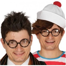 K-Yonlineticaret Siyah Çerçeveli Numarasız Camlı Öğrenci Şaka Gözlüğü 1 Adet