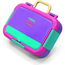 Coral High Kids Mor Renk Detaylı Desenli Paslanmaz Çelik Beslenme Kabı 39247