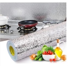 K-Yonlineticaret Alüminyum Folyo Yapışkanlı Mutfak Koruyucu Folyo 2 Metre
