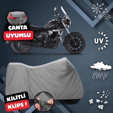 ULTRASHOP Kuba Superlight 125 Motosiklet Brandası Arka Çanta Uyumlu Su Geçirmez Motosiklet Branda