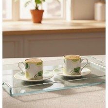  porselen 2'li fincan seti sunumluk hediyelik 4 parça 2 kişilik