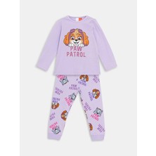 Lc Waikiki Yeni Sezon Bisiklet Yaka Paw Patrol Baskılı Kız Bebek Pijama Takım