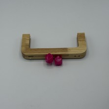 Aynalı Ahşap Burs Buz Fuşya