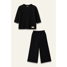 Zeyland Unisex Çocuk Yumoş Ikili Takım - Siyah