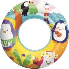 K-Yonlineticaret Sevimli Hayvanlar Desenli Çocuk Deniz Simidi (3-6 Yaş)