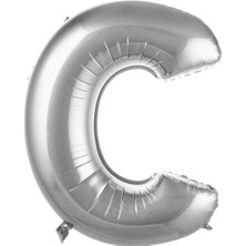 İKM Harf Folyo Balon 40 Inç Gümüş -C-