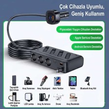 ADR Araç Oto Çakmak Çoklayıcı Çoğaltıcı Soketi USB Çakmaklık 187W Maks
