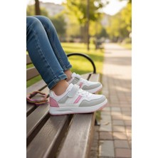 Enoch Çocuk Spor Ayakkabı Fileli Cırtlı ve Bağcıklı Ortopedik Model