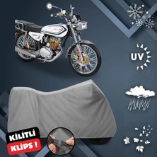ULTRASHOP Kuba Çita 50R Gold Motosiklet Brandası Arka Çanta Uyumlu Su Geçirmez Motosiklet Branda