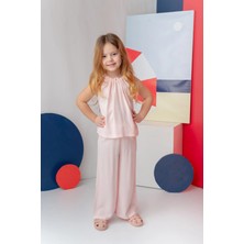 Zeyland Kız Çocuk Askılı Bluz Pantolon Takım - Pembe
