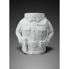 Polis Temalı Kalemlik – Şık Beyaz Tasarım | Polislere Özel Hediye