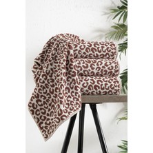 Leopar 4'lü 50X90CM Havlu Seti El Yüz Havlusu Pamuk