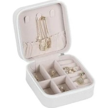 Smart Home Fermuarlı Takı Kutusu Beyaz