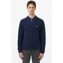 Lacoste Men's Regular Fit Fermuarlı Organik Pamuk Lacivert Sweatshirt