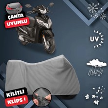 ULTRASHOP Honda Activa 110  Su Geçirmez Motosiklet Brandası Arka Çanta Top Case Uyumlu Motosiklet Branda