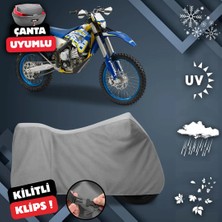 ULTRASHOP Husaberg Fe 450 Su Geçirmez Motosiklet Brandası Arka Çanta Top Case Uyumlu Motosiklet Branda