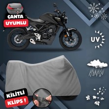 ULTRASHOP Honda Cb 125 R Su Geçirmez Motosiklet Brandası Arka Çanta Top Case Uyumlu Motosiklet Branda