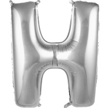 İKM Harf Folyo Balon 40 Inç Gümüş -H-