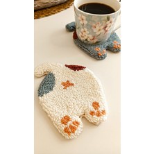 2'li Kedicik Bardak Altlığı