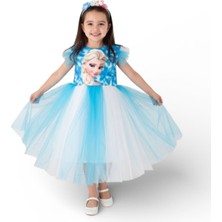 Butik Kız Çocuk Barbie Desenli Tütü Detaylı Elbise