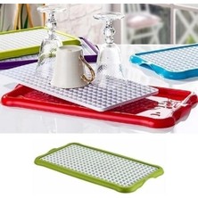 K-Yonlineticaret Pratik Lavabo Tezgah Üstü Bulaşık Kurutmalığı Süzmatik 22X40 cm