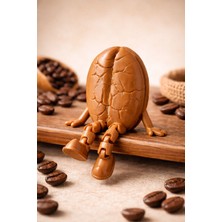 Katmanatolye Hareketli Ayaklı Kahve Çekirdeği Dekor Figürü – 3D Baskı Petg Masa & Raf Süsü