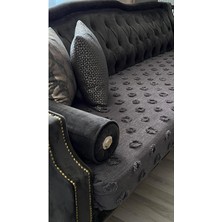 D'niss Home Ponpon Koltuk Örtüsü 100X240
