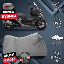 ULTRASHOP Kymco Xciting 400İ Motosiklet Brandası Arka Çanta Uyumlu Su Geçirmez Motosiklet Branda